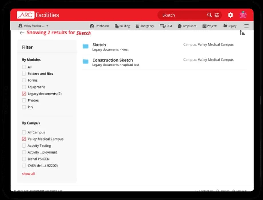 Full content search (OCR)