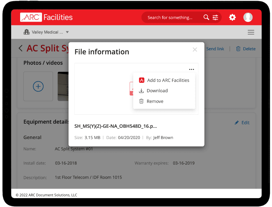 Easily Share Equipment Details