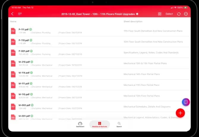 Your complete set of building drawings—always accessible