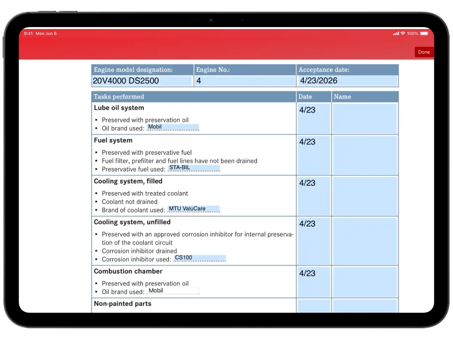 Maintenance & Inspection Records