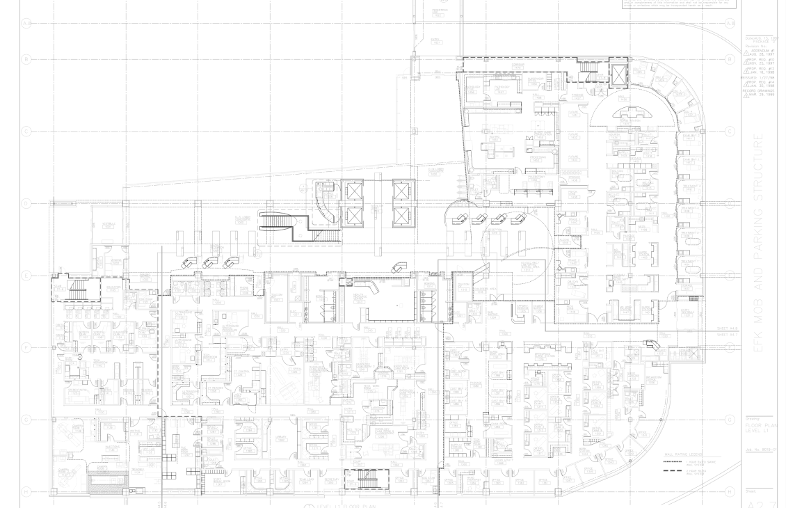 Architectural floor plan of the facility